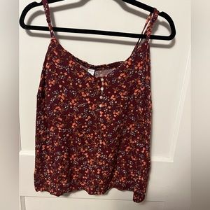 Old navy floral spaghetti strap cami. Size xl
